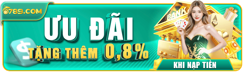 Tặng 0.8% khi nạp tiền tại 6789100.com